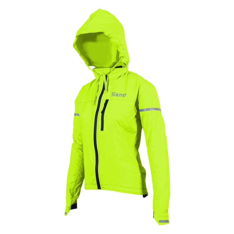Women Girls Ladies Cycling Rain Jacket Hooded Casual Wear Waterproof