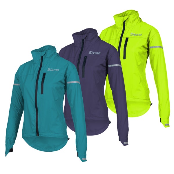 women girls ladies Cycling rain jacket Hooded casual wear waterproof outdoor running top s-2XL