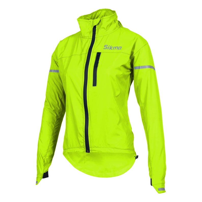 Women Girls Ladies Cycling Rain Jacket Hooded Casual Wear Waterproof