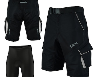 MTB Cycling Shorts: SIKMA Downhill Off Road Padded Liner