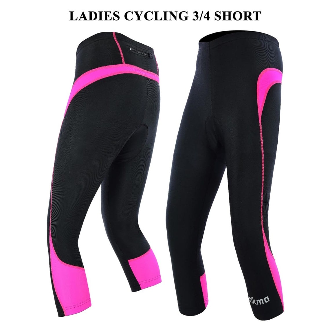 Women Cycling Tights 3/4 Shorts Padded Ladies Leggings Cool Etsy