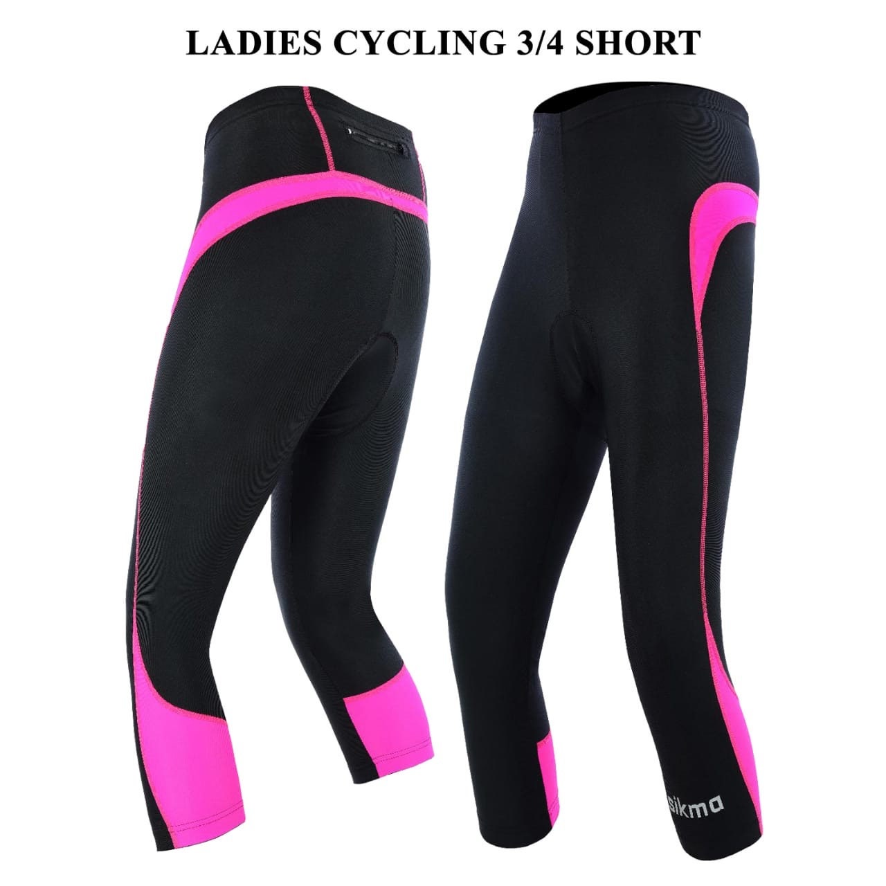 Buy Women Cycling Tights 3/4 Shorts Padded Ladies Leggings Cool