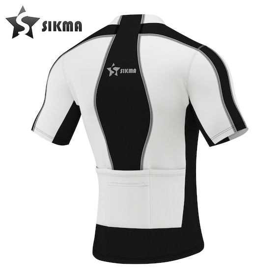 Maillot Cyclisme Manches Longues WEST BIKING – Homme, Respirant, UV, Poches, Noir/bleu/vert