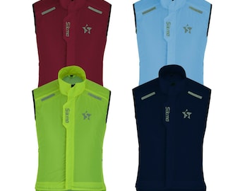 UNISEX Cycling Gilet Shower Windproof Foldable Running Jacket Breathable Hi-viz vest