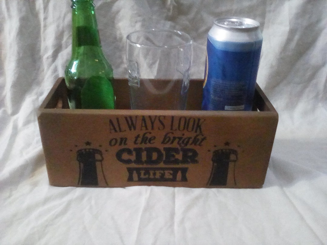 Vintage Style Wooden Cider Box, Rustic Storage - Etsy UK