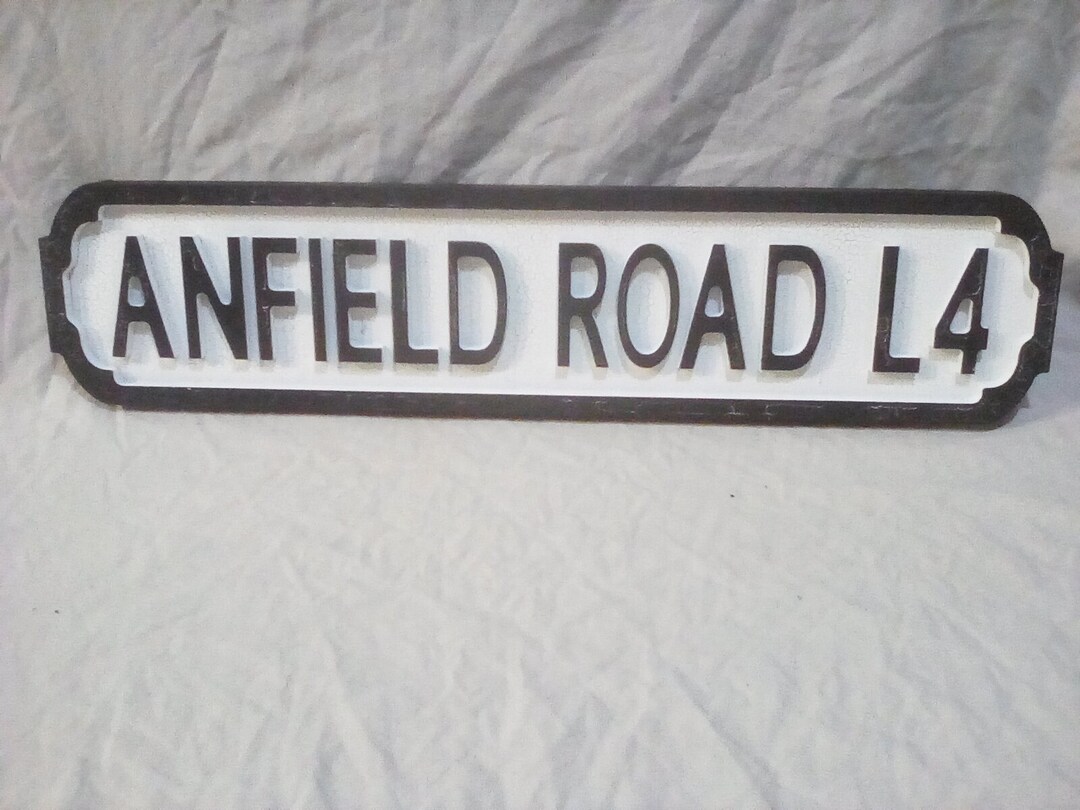 Liverpool FC Official Anfield Road L4 Street Sign – Small Metal Sign, LFC Memorabilia Gift