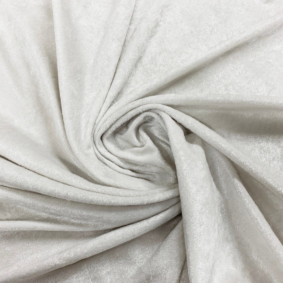 Panne Light Grey Velvet flame Retardant Fabric by the Yard Etsy