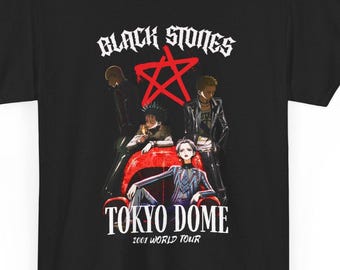 Chemise NANA Anime Black Stones Tour, t-shirt vintage de style groupe de rock pour les fans de manga Nana Osaki, streetwear japonais