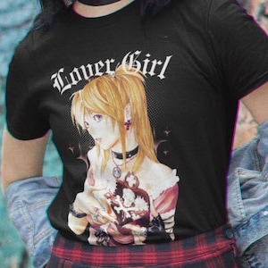 Misa Amane Lover Girl Graphic Tee | Death Note Retro Unisex T-Shirt for Anime Lovers, Casual Wear, Gifts for Her, Streetwear Style