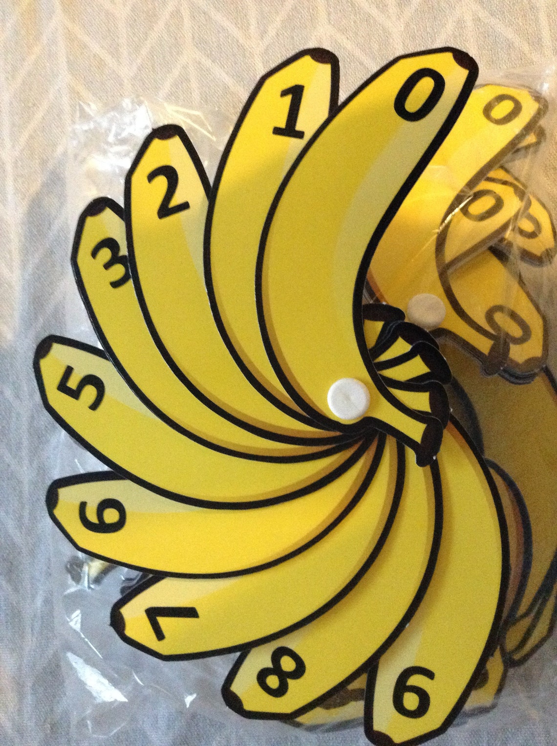 Class Set of 30 plus one free banana number fans to aid Etsy