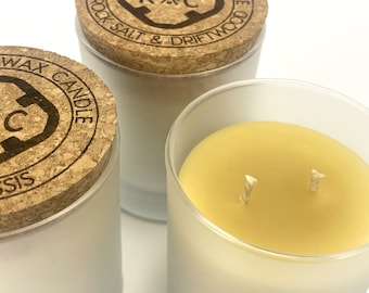 100% Pure Beeswax Air Purifying Allergy Candle In A Jar - Ideal For Hay Fever & Asthma