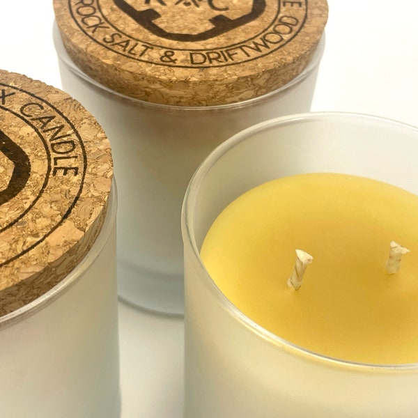 100% Pure Beeswax Air Purifying Allergy Candle In A Jar - Ideal For Hay Fever & Asthma