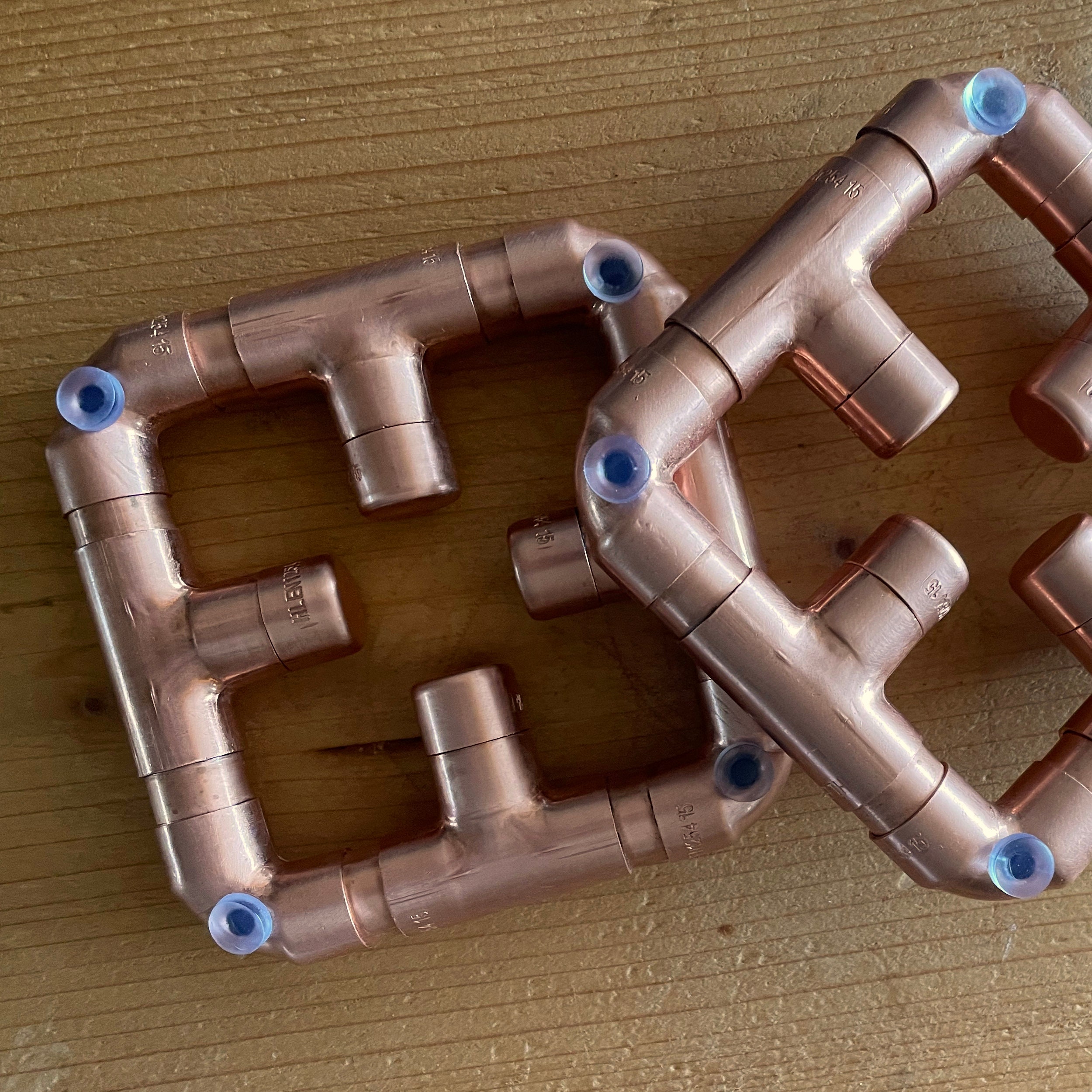 Copper Pipe Coasters Sets & Individually Etsy