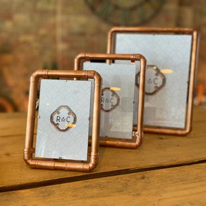 Copper Pipe Photo Frames