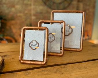 Copper Pipe Photo Frames