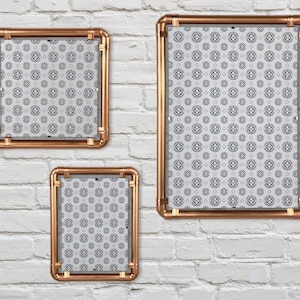 Copper Pipe Photo Frame Wall Mounted