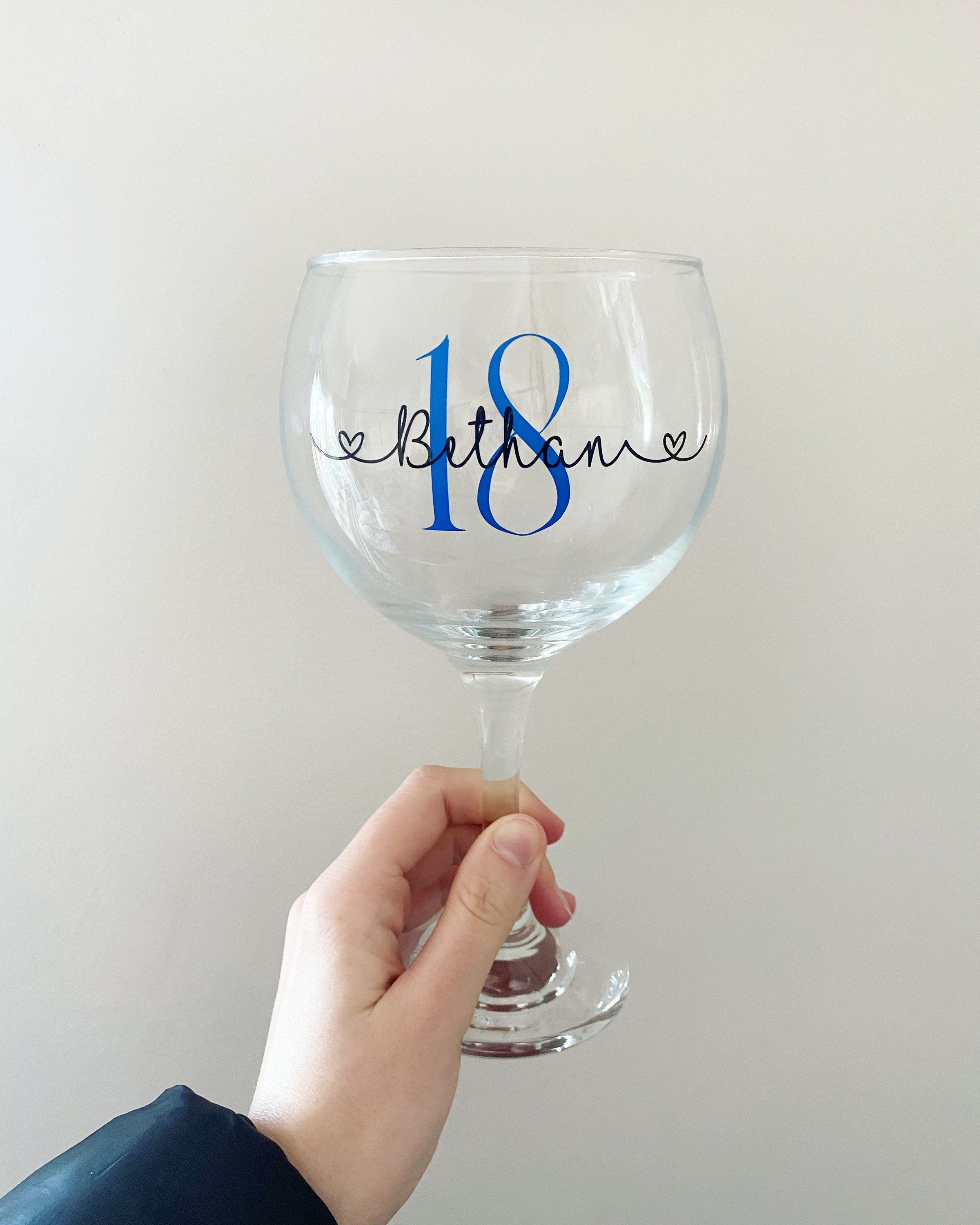 Personalised Gordons Gin Hi Ball Glass, Birthday 18th 21st 30th Christmas Gift E - Foto 6