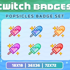 Popsicle Twitch Badges