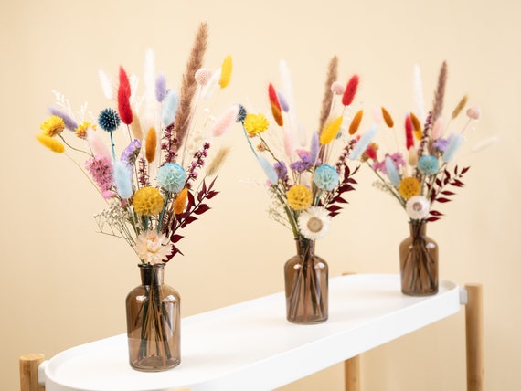 Centro de flores preservadas decoración del hogar centros de mesa