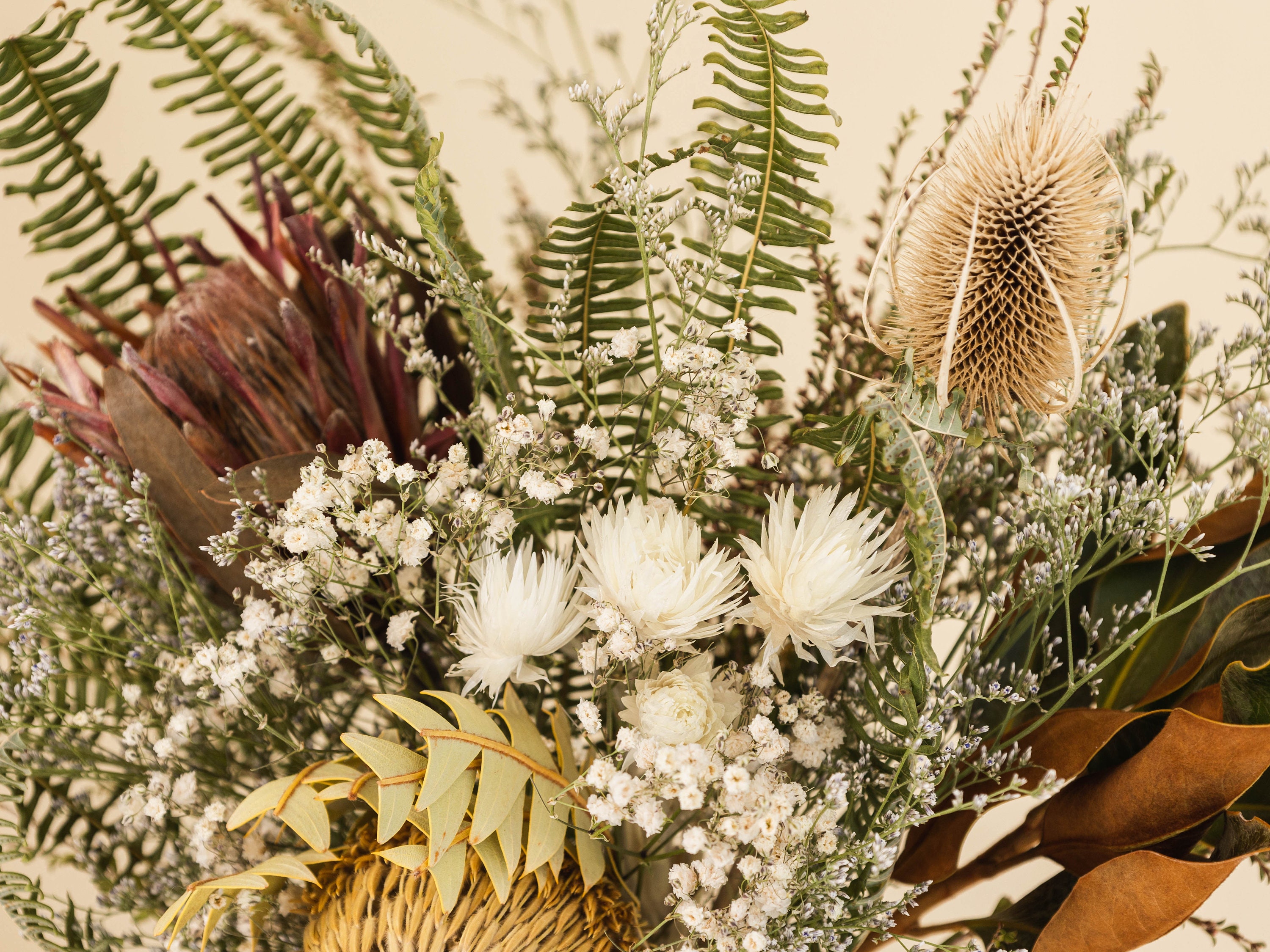 Australian Dried and Preserved Native Flower Bouquet Protea Etsy