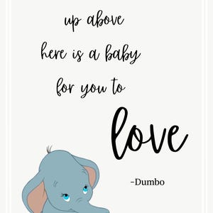 Dumbo Nursery Sign Digital File
