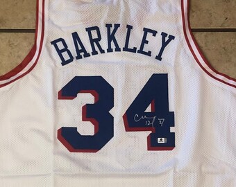 CHARLES BARKLEY PHOENIX SUNS VINTAGE 1990'S CHAMPION SIGNED JERSEY