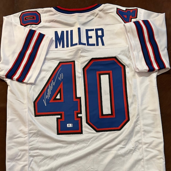 VON MILLER Buffalo Bills Custom Jersey with COA!! (Hologram)