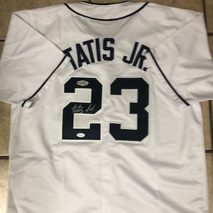 Fernando Tatis Jr Autographed Slam Diego San Diego White Pinstripe Custom  Baseball Jersey - JSA COA