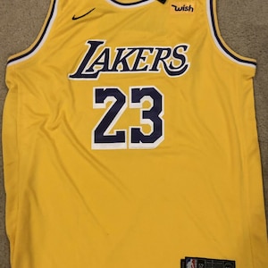 lebron james lakers jersey signed