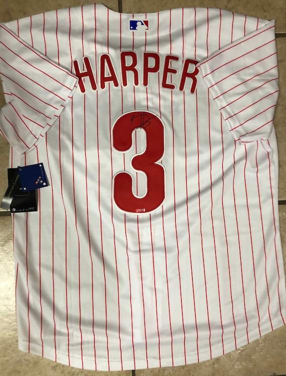 Bryce Harper Autographed Authentic Phillies Jersey