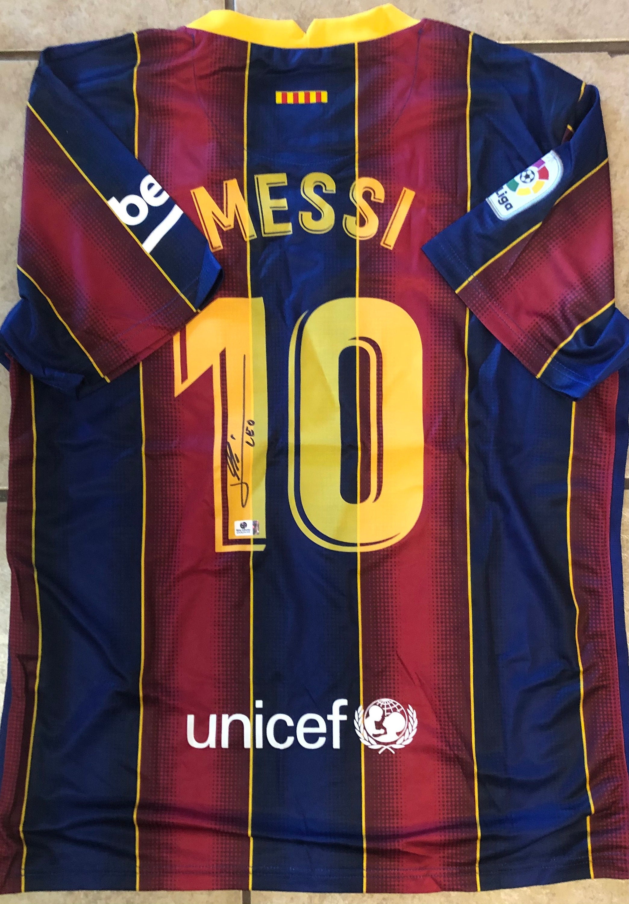 gevogelte Aap geboorte LIONEL MESSI FC Barcelona gesigneerd 2020-21 thuisvoetbalshirt - Etsy  Nederland