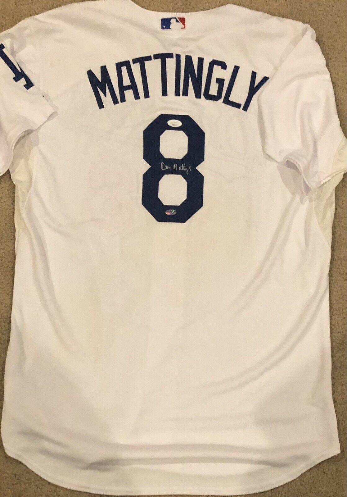 Don Mattingly Autographed and Framed White P/S Yankees Jersey