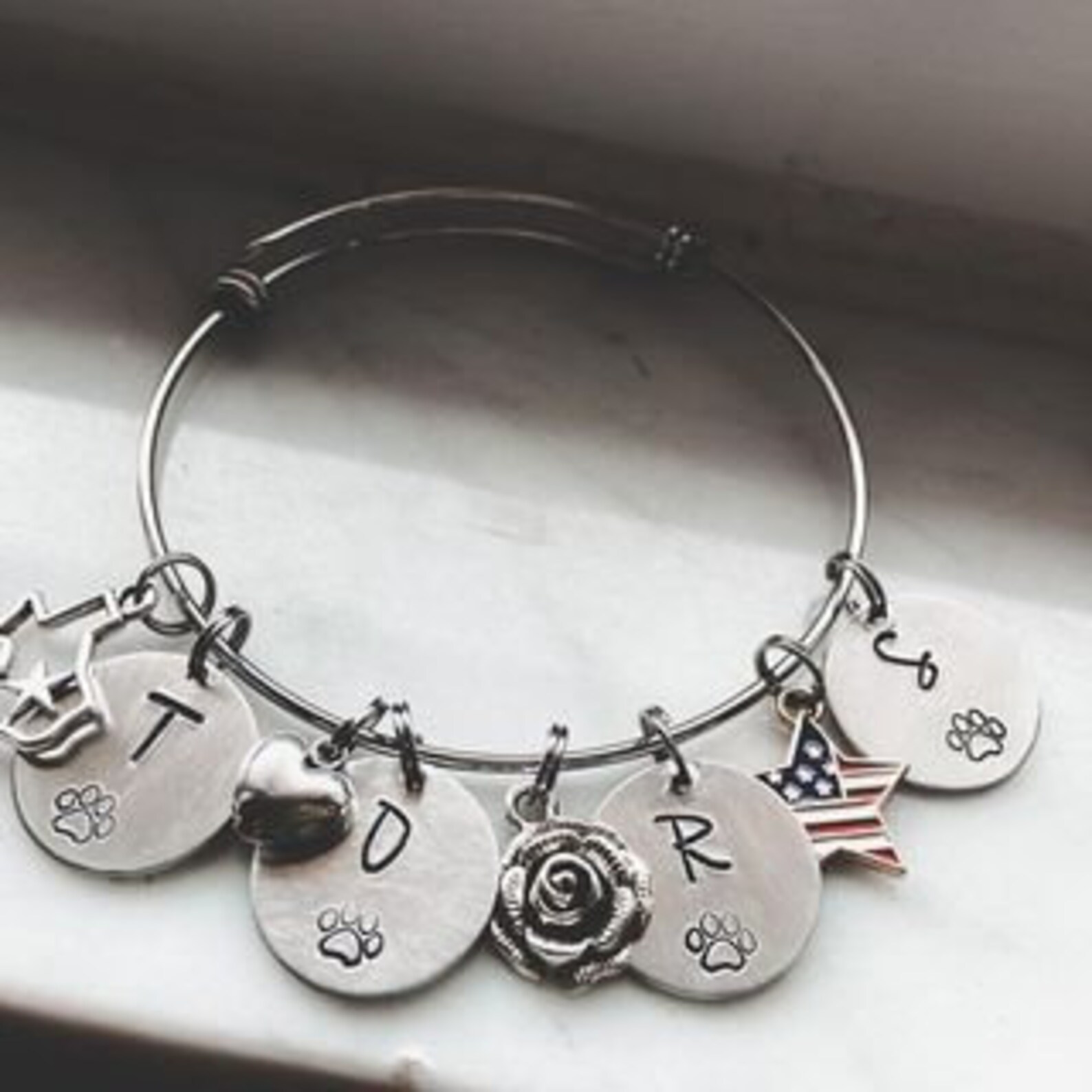 Dog Mom Charm Bracelet Etsy