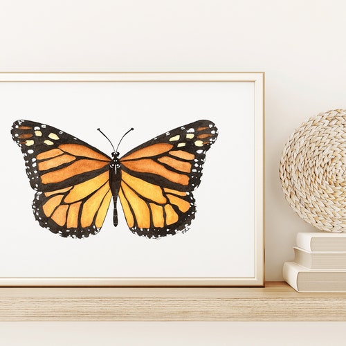 Monarch Butterfly Art Print - Etsy