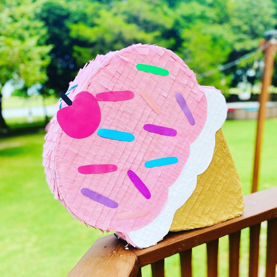 Ice Cream Cone Pinata Summer Pinata Birthday Party Etsy