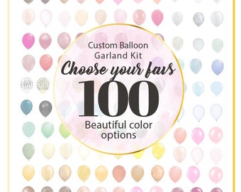 DIY Balloon Garland kit|100+ Colors choices|Giant Balloons Included Design your custom Color Garland | Easy balloon Arch