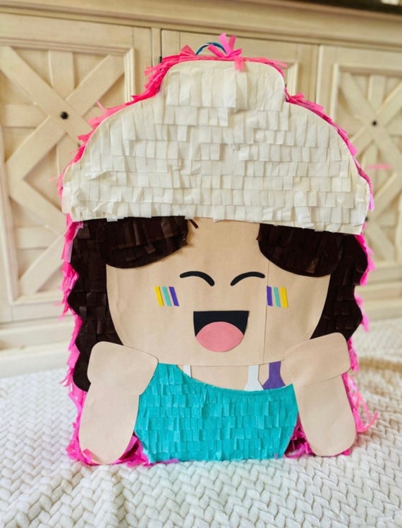 Soft pink roblox girl with yellow accessories