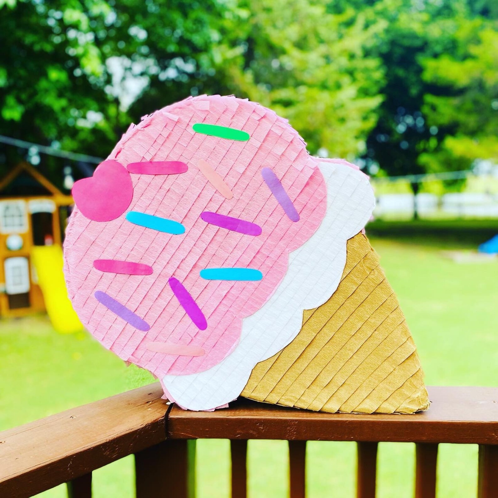 Ice Cream Cone Pinata Summer Pinata Birthday Party Etsy