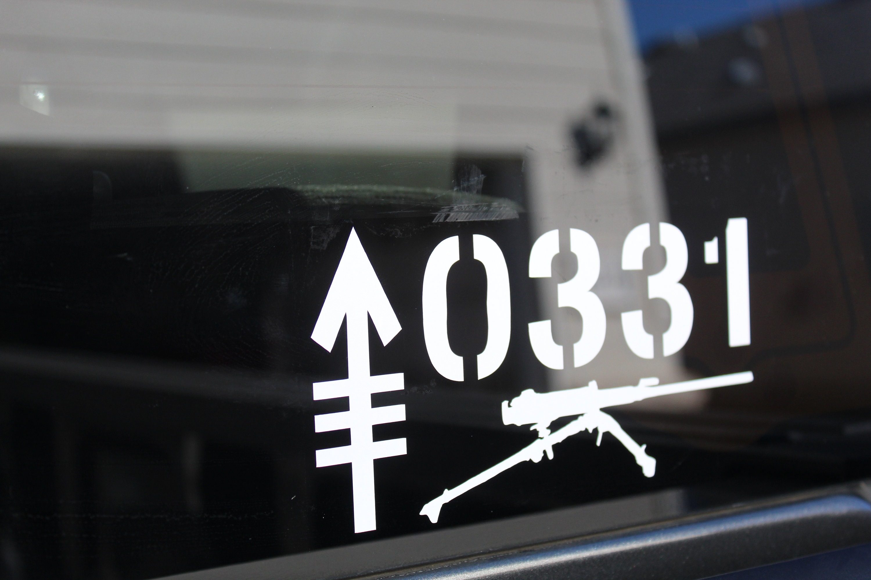 0331 USMC Machine Gunner HMG Vinyl Car Decal - Etsy