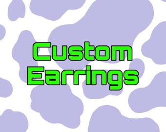 Custom Resin Earrings