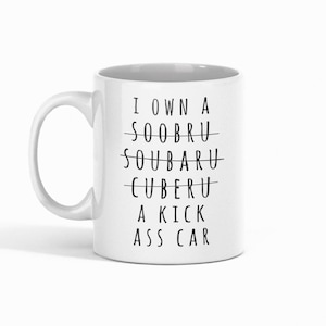 Subaru Mug, 4WD Gifts, Funny 4WD Mug, Car Gift Idea, Subaru Gift Idea, Subaru Accessories, Gift For Him, Subaru WRX, Subaru Crosstrek