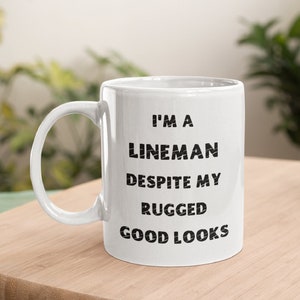 Lineman Mug, Lineman Gift, Lineman Coffee Mug, Funny Lineman Mug, Gift For Lineman, Electrician Mug, Funny Lineman Gift, Lineman Cup