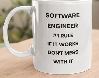 Funny Software Engineer Mug, Computer Science, Programmer Gift, Software Developer, Computer Programmer, Computer Engineer, Gift For Coder
