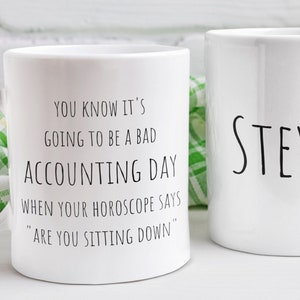 Personalized Accountant Mug, Accountant Gift, CPA Gift, Accounting Gift, Gift For CPA, Tax Season, Bookkeeper Gift, Certified Public