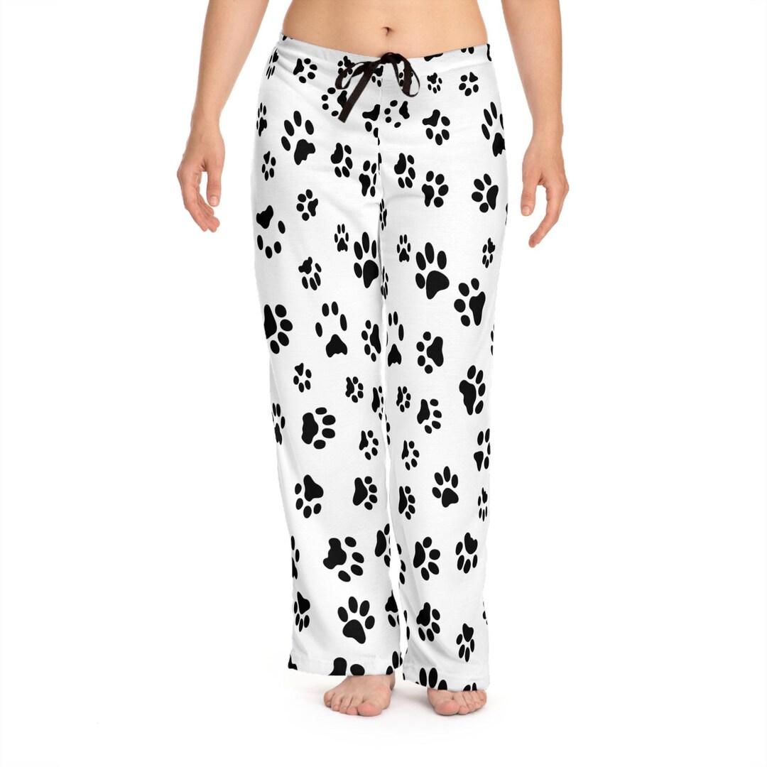 Cute Paw Print Women's Pajama Pants - Cozy Comfort