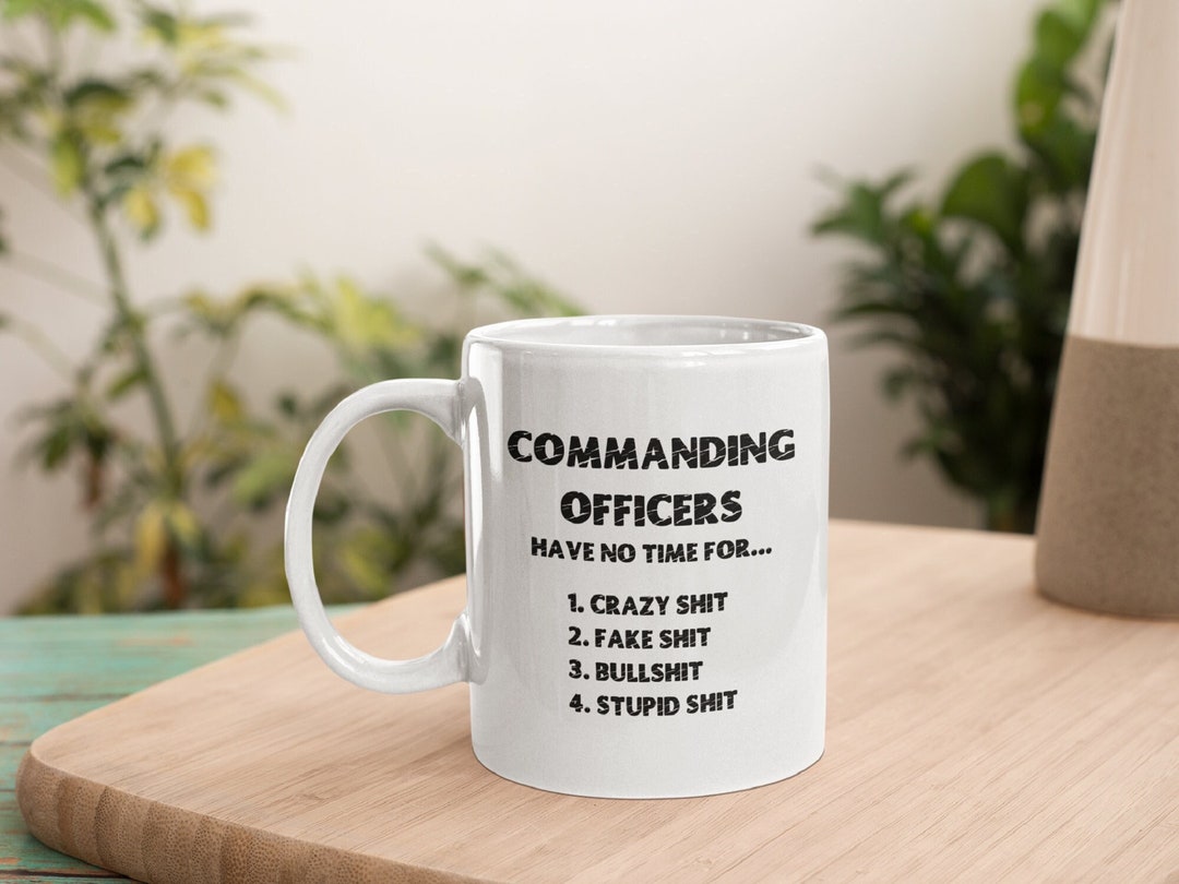 Commanding Officer Mug, Military Spouse, Commanders Gifts, Commander ...