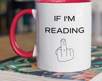 Book Lover Mug, Book Reader Mug, Reading Mug Gift, Bibliophile Coffee Mug, Just One More Chapter Mug, Bookworm Gift, Reader Gift Idea