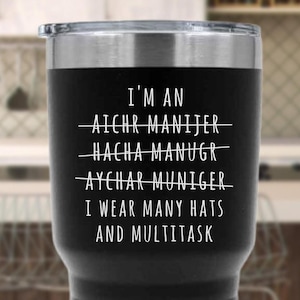 HR Manager Tumbler, HR Tumbler, Manager Tumbler, Work Tumbler, HR Gift, Manager Gift, Work Gift, Employee Gift, Office Gift