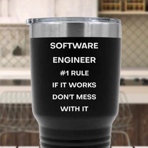 Software Engineer Tumbler, Programmer Travel Mug, Coding Coffee Cup, Developer Gift, Computer Science Tumbler, Tech Nerd Mug, Coder Gift