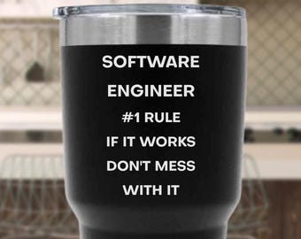 Software Engineer Tumbler, Programmer Travel Mug, Coding Coffee Cup, Developer Gift, Computer Science Tumbler, Tech Nerd Mug, Coder Gift
